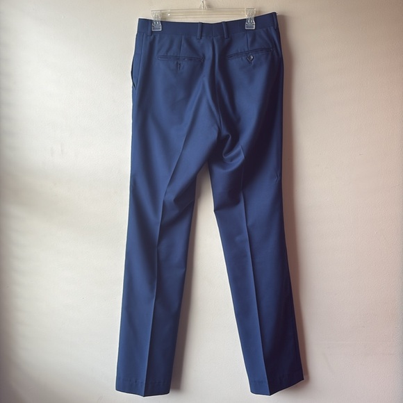 GIORGIO FIORELLI Two Button Suit Jacket Pants 38 Long Tall 32 French Blue - Picture 12 of 15